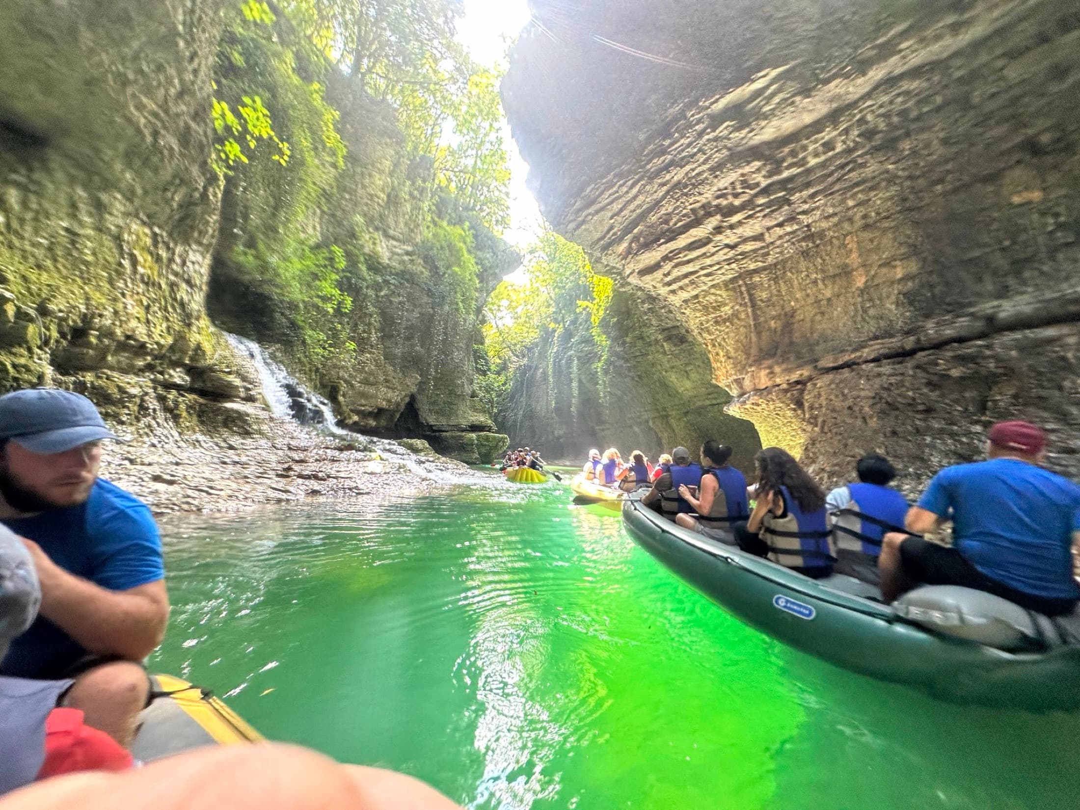 Martvili Canyon, visitantes
